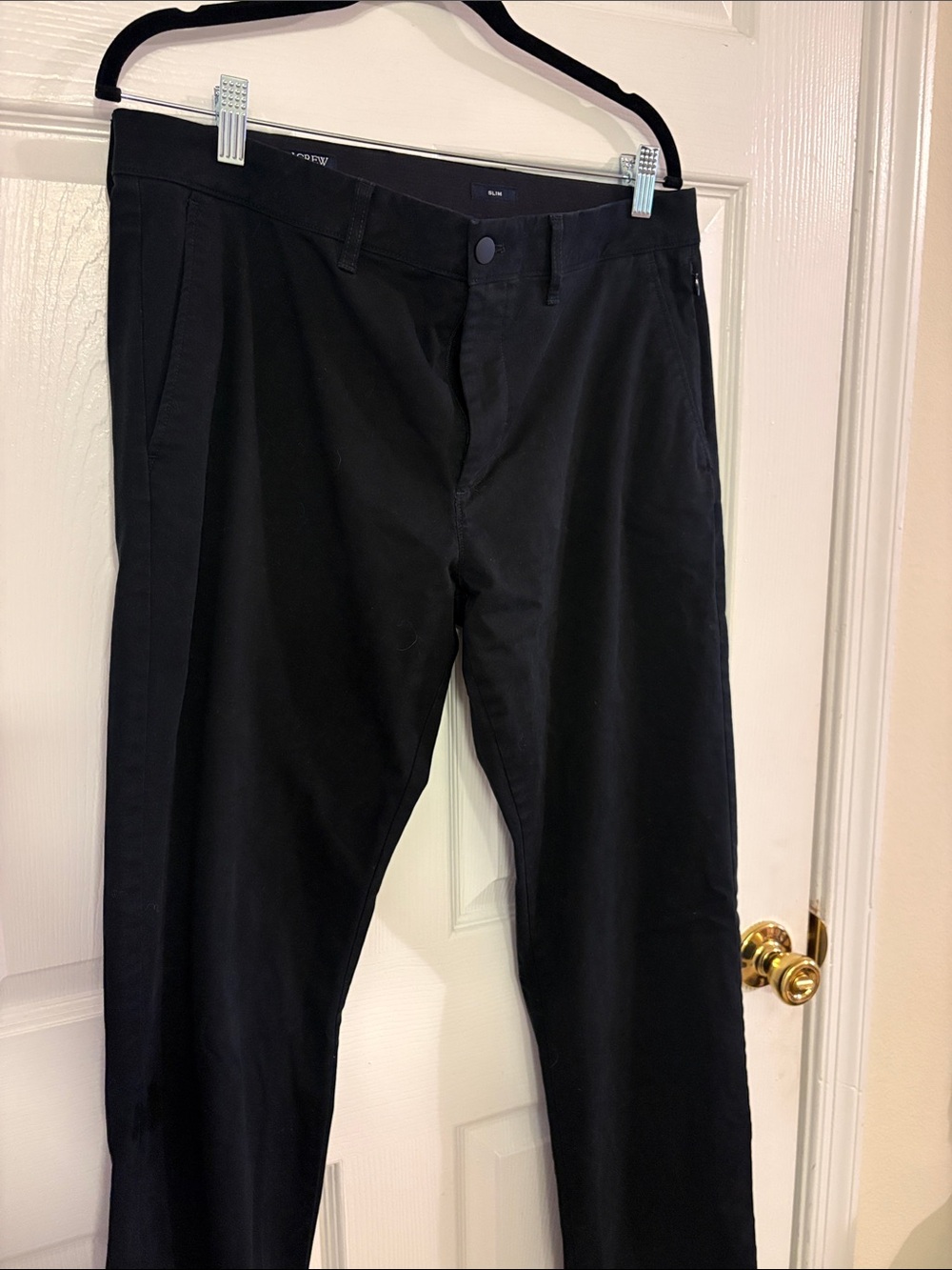 J. Crew Men's Black Chinos